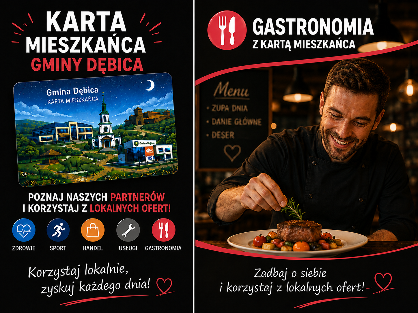 aktualność: 🍽️ Smakuj lokalnie z Kartą Mieszkańca Gminy Dębica!
